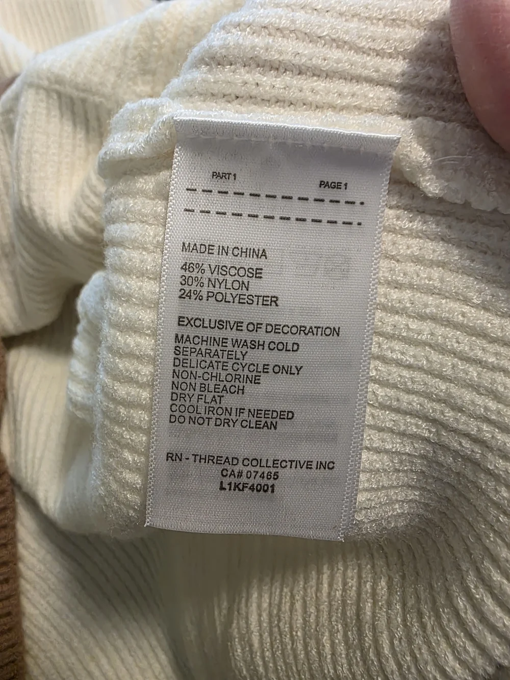 Laundry By Shelli Segal Cream & Tan V-Neck Button Cardigan Size XL, Stylish - Picture 3 of 10